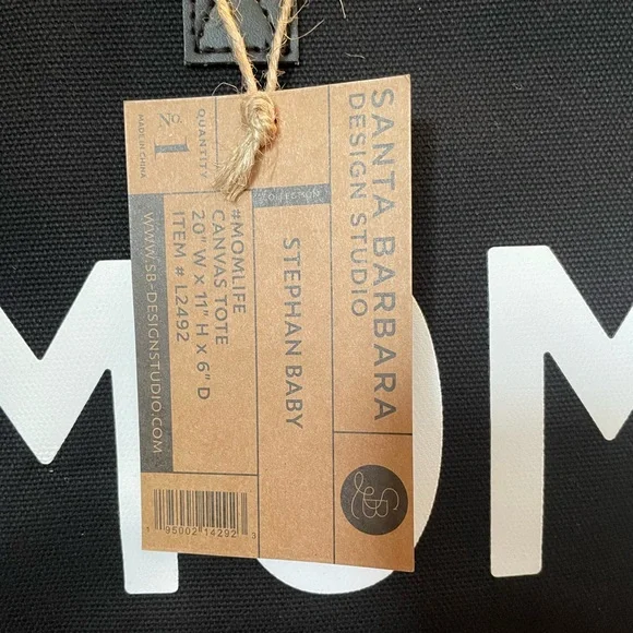 Canvas Tote, #MOMLIFE , Santa Barbara Design Studio. NWT - Picture 3 of 10